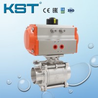 Kst Brand Pneumatic Ball Valve with Welding End